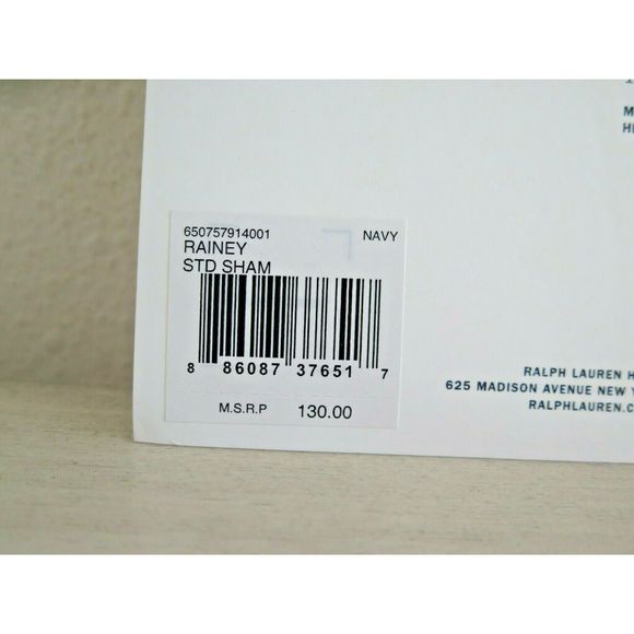 RALPH LAUREN JOURNEYS END RAINEY FLORAL NAVY 1pc STANDARD PILLOW SHAM NIP $130 - Picture 3 of 7